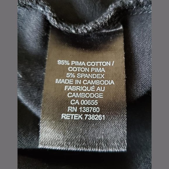 2 for $60 RW&CO Pima Cotton V-Neck T-Shirt - Picture 5 of 6